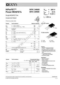 IXFK34N80 Datasheet Cover