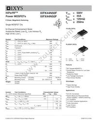 IXFK44N50F Datasheet Cover