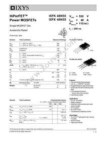 IXFK48N55 Datasheet Cover