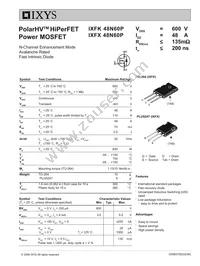 IXFK48N60P Datasheet Cover