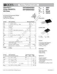 IXFK80N50Q3 Datasheet Cover