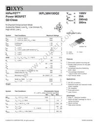 IXFL38N100Q2 Datasheet Cover