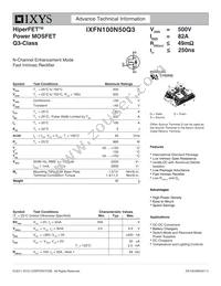 IXFN100N50Q3 Datasheet Cover