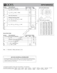 IXFN100N50Q3 Datasheet Page 2