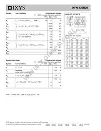 IXFN120N20 Datasheet Page 2