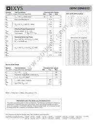IXFN120N65X2 Datasheet Page 2
