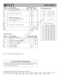 IXFN140N25T Datasheet Page 2