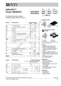 IXFN150N10 Datasheet Cover