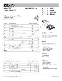 IXFN180N20 Datasheet Cover