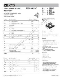 IXFN20N120P Datasheet Cover