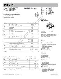 IXFN210N20P Datasheet Cover