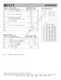 IXFN210N20P Datasheet Page 2
