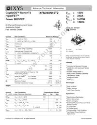 IXFN240N15T2 Datasheet Cover