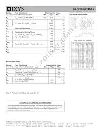 IXFN240N15T2 Datasheet Page 2