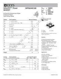 IXFN24N100 Datasheet Cover