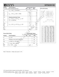 IXFN24N100 Datasheet Page 2