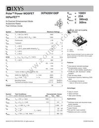 IXFN26N100P Datasheet Cover