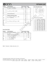 IXFN26N120P Datasheet Page 2