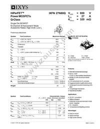 IXFN27N80Q Datasheet Cover