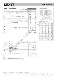 IXFN27N80Q Datasheet Page 2