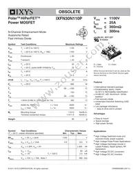 IXFN30N110P Datasheet Cover