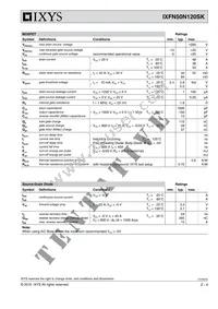 IXFN50N120SK Datasheet Page 2