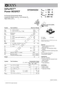 IXFN66N50Q2 Datasheet Cover