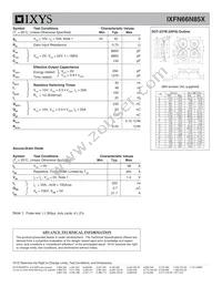 IXFN66N85X Datasheet Page 2