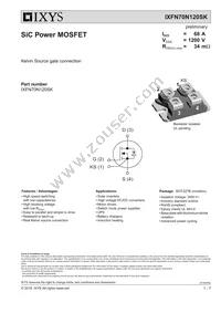 IXFN70N120SK Datasheet Cover