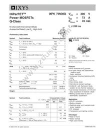 IXFN73N30Q Datasheet Cover