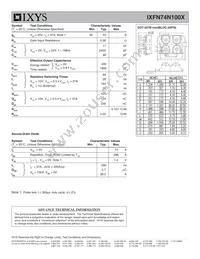 IXFN74N100X Datasheet Page 2