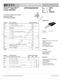 IXFP20N50P3M Datasheet Cover