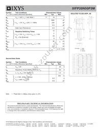 IXFP20N50P3M Datasheet Page 2