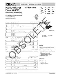 IXFP8N50PM Datasheet Cover