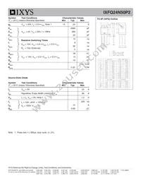 IXFQ24N50P2 Datasheet Page 2