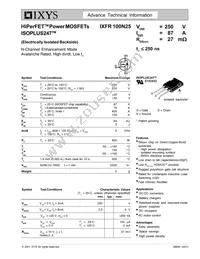 IXFR100N25 Datasheet Cover