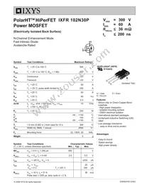 IXFR102N30P Datasheet Cover