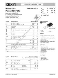 IXFR14N100Q2 Datasheet Cover