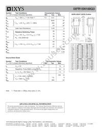 IXFR15N100Q3 Datasheet Page 2