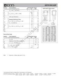 IXFR16N120P Datasheet Page 2