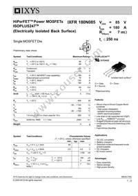 IXFR180N085 Datasheet Cover