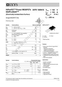 IXFR180N10 Datasheet Cover