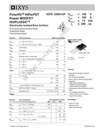 IXFR180N15P Datasheet Cover