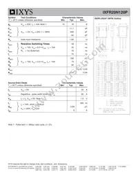 IXFR20N120P Datasheet Page 2