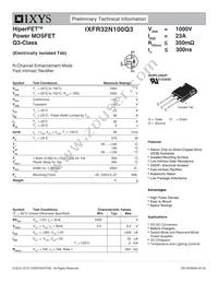 IXFR32N100Q3 Datasheet Cover