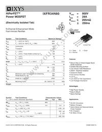 IXFR34N80 Datasheet Cover