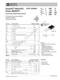 IXFR36N60P Datasheet Cover