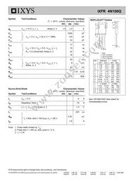 IXFR4N100Q Datasheet Page 2