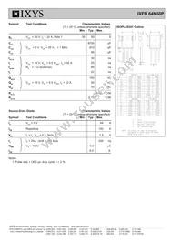 IXFR64N50P Datasheet Page 2