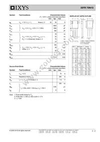 IXFR70N15 Datasheet Page 2